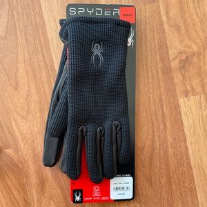 Spyder leather palm gloves brand new with tags size medium